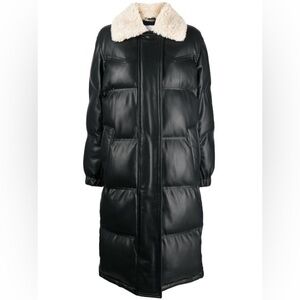 STAND STUDIO
Fabiola quilted faux-leather coat women size 38 us size 6